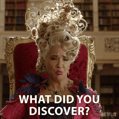 Woman Sitting In Chair What Did You Discover GIF