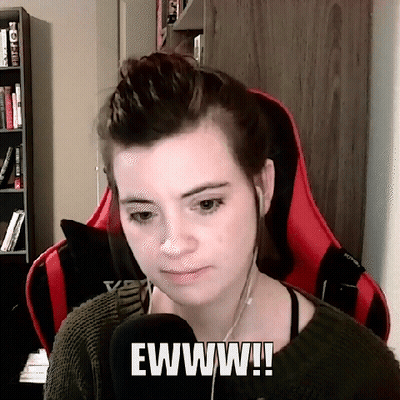 Woman Sitting In Front Of Microphone Ewww GIF