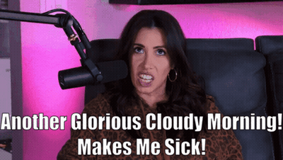 Woman Sitting In Front Of Microphone GIF