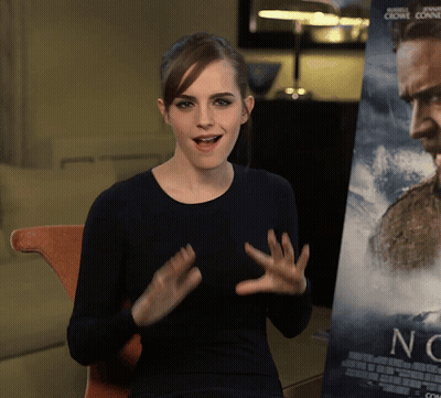 Woman Sitting In Front Of No Poster GIF