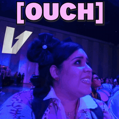 Woman Sitting In Front Of Touch Sign GIF