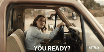Woman Sitting In Truck Saying You Ready GIF