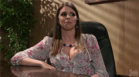 Woman Sitting It Gets Pretty Messy Over There GIF