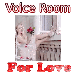 Woman Sitting On Balcony Voice Room For Love Sticker