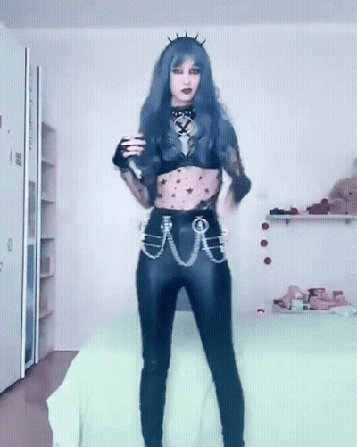 Woman Sitting On Bed Hands On Chest Best Feeling GIF