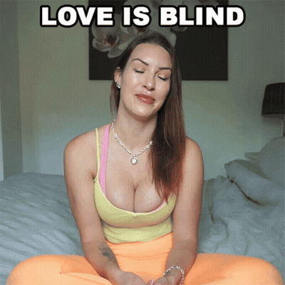 Woman Sitting On Bed Love Is Blind GIF