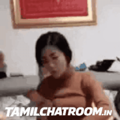 Woman Sitting On Bed Tamilchatroom.in GIF