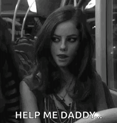 Woman Sitting On Bus Saying Help Me Daddy GIF