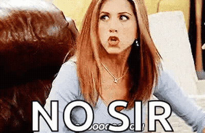 Woman Sitting On Couch No Sir GIF