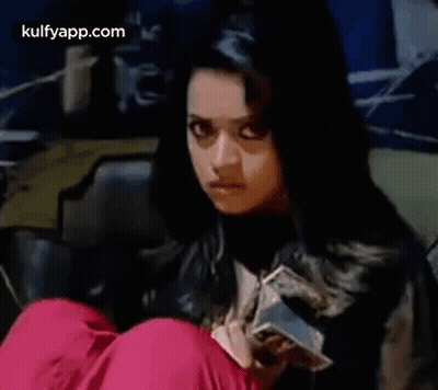 Woman Sitting On Floor Holding Money GIF