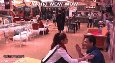 Woman Sitting On Man's Lap Wana Wow Wow GIF