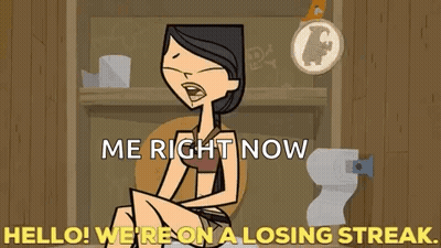 Woman Sitting On Toilet Saying Me Right Now Hello We're On A Losing Streak GIF