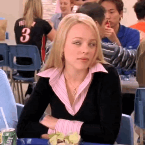 Woman Sitting With Arms Crossed And Pepsi Can GIF