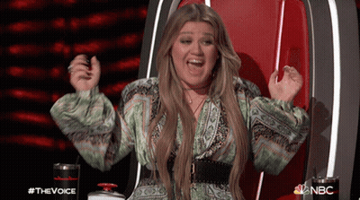 Woman Sitting With Arms Up #TheVoice GIF