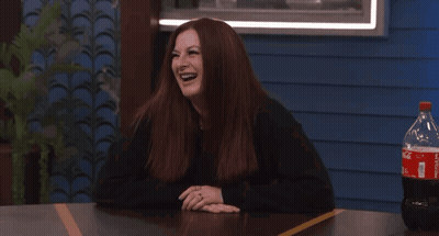 Woman Sitting With Coca Cola GIF