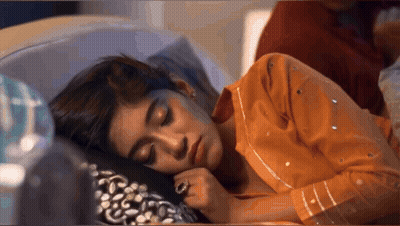 Woman Sleeping In Bed With Eyes Closed GIF