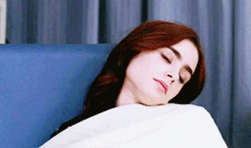 Woman Sleeping In Hospital Bed GIF