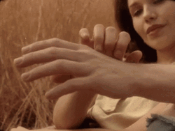 Woman Slowly Caressing Forearm GIF