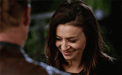 Woman Smiling At Man GIF