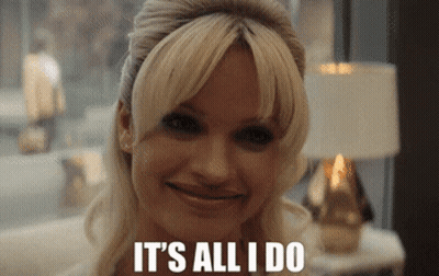 Woman Smiling Behind Its All I Do GIF