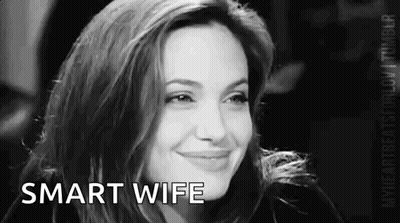 Woman Smiling Black And White Photo Smart Wife GIF