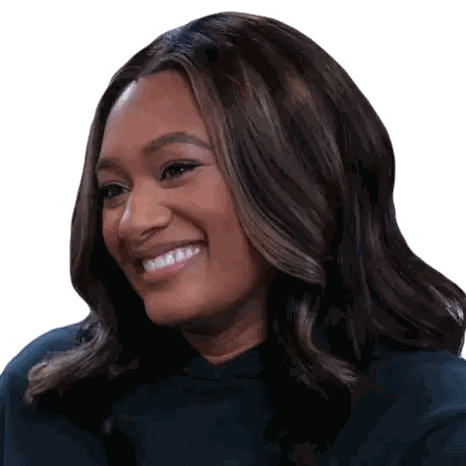 Woman Smiling Close Up Sticker