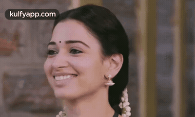Woman Smiling Close Up GIF