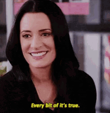 Woman Smiling Every Bit Of It's True GIF