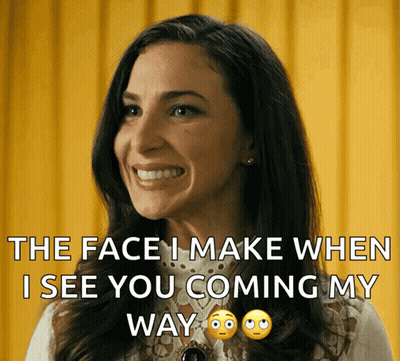 Woman Smiling Face When Seeing You GIF