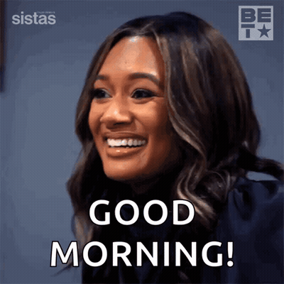 Woman Smiling Good Morning GIF