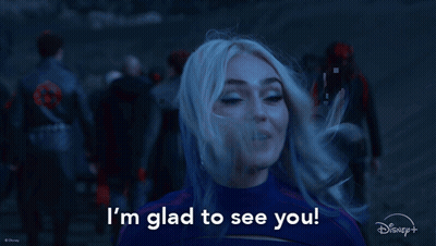 Woman Smiling I'm Glad To See You GIF