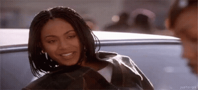 Woman Smiling In Driver Seat GIF