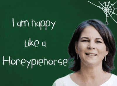 Woman Smiling In Front Of Chalkboard I Am Happy GIF