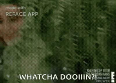 Woman Smiling In Front Of Tree Whatcha Dooiiiin GIF