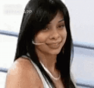 Woman Smiling In Headset GIF