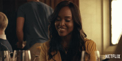 Woman Smiling In Netflix Ad GIF