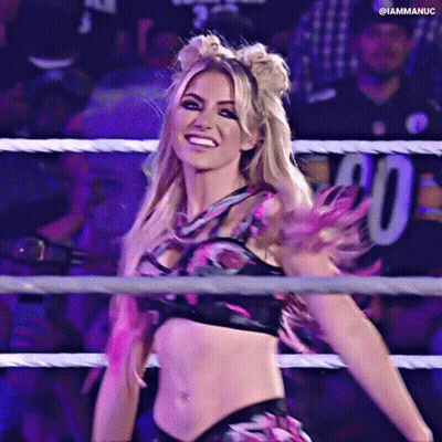 Woman Smiling In Wrestling Ring GIF