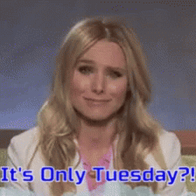 Woman Smiling It's Only Tuesday GIF