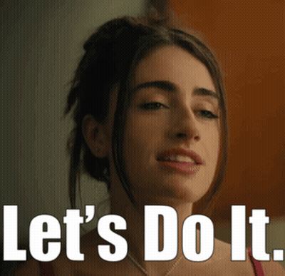 Woman Smiling Lets Do It GIF