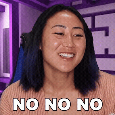 Woman Smiling No No No GIF