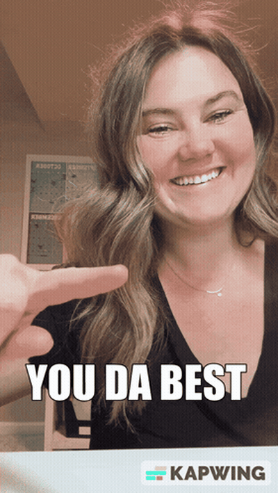 Woman Smiling Pointing At Self You Da Best GIF