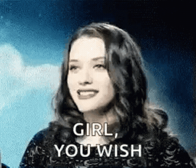 Woman Smiling Saying Girl You Wish GIF