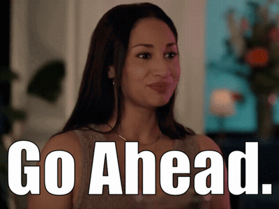 Woman Smiling Saying Go Ahead GIF