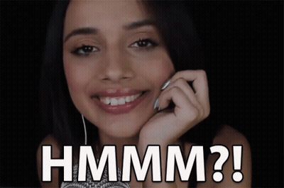 Woman Smiling Saying Hmm GIF