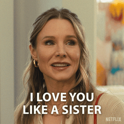 Woman Smiling Saying I Love You Like A Sister GIF