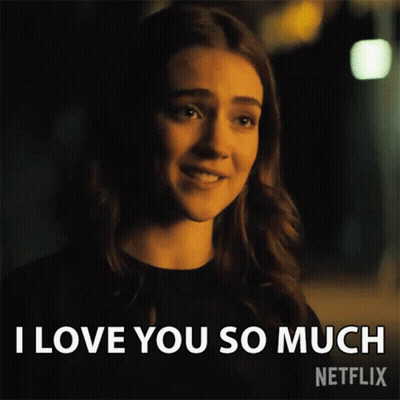 Woman Smiling Saying I Love You Netflix GIF