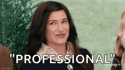 Woman Smiling Saying Professional GIF