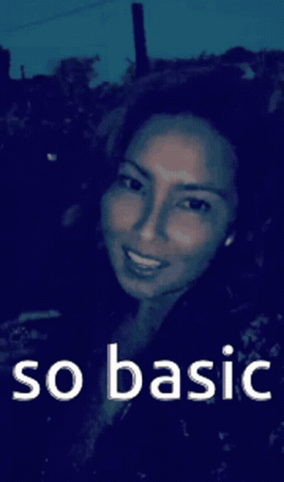 Woman Smiling Saying So Basic GIF