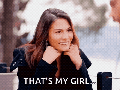 Woman Smiling Saying That's My Girl GIF