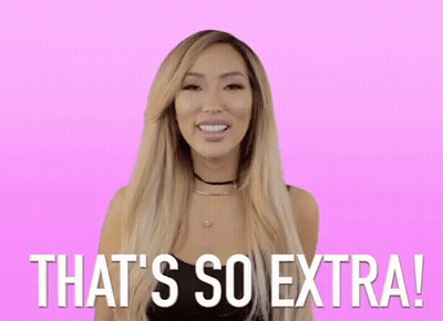 Woman Smiling Saying That's So Extra GIF
